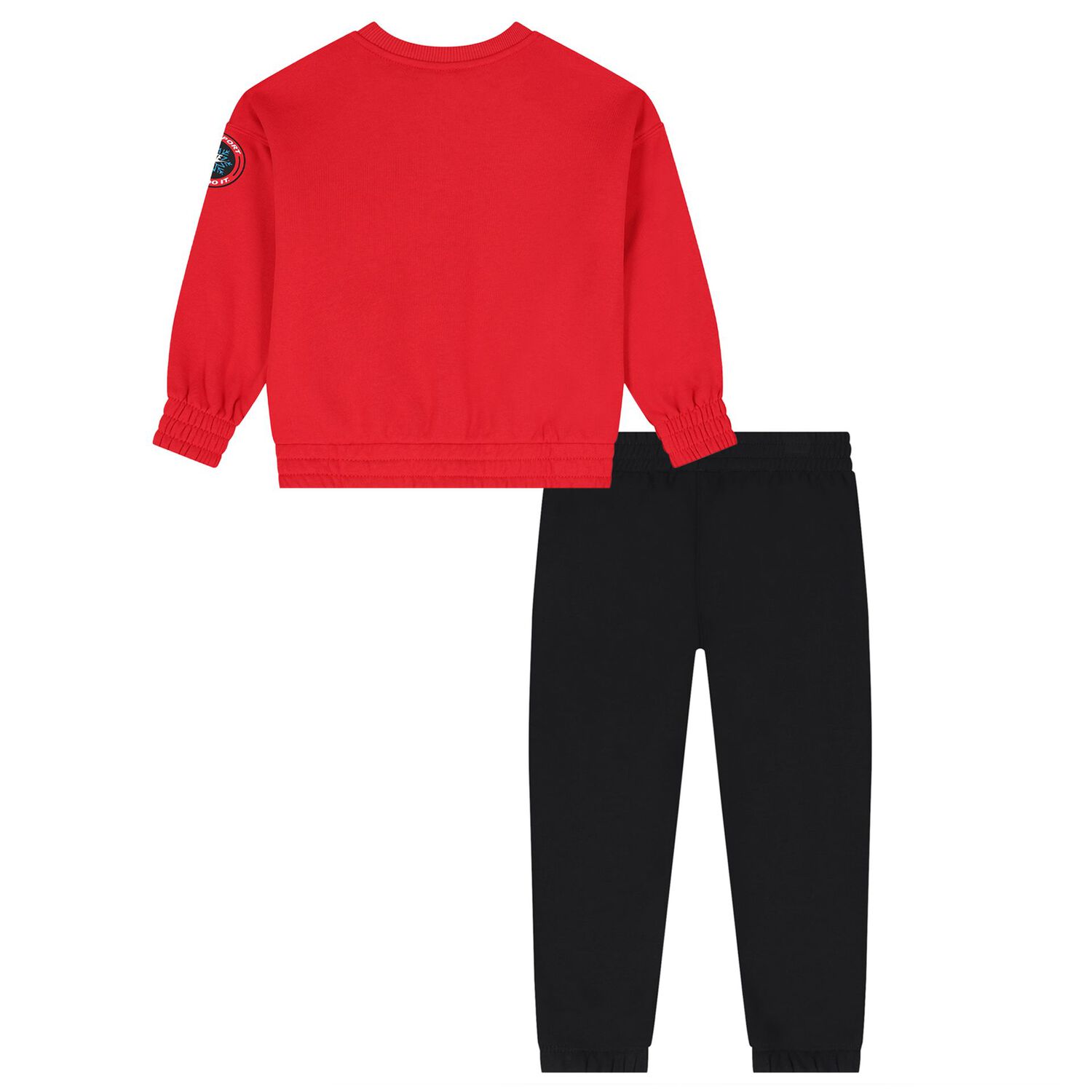 Boys Red & Black Logo Tracksuit, 1, hi-res