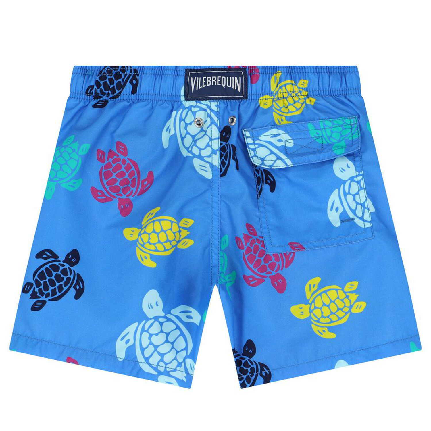 Boys Blue Turtle Swim Shorts, 1, hi-res image number null