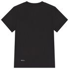 Boys Black Logo T-Shirt, 1, hi-res