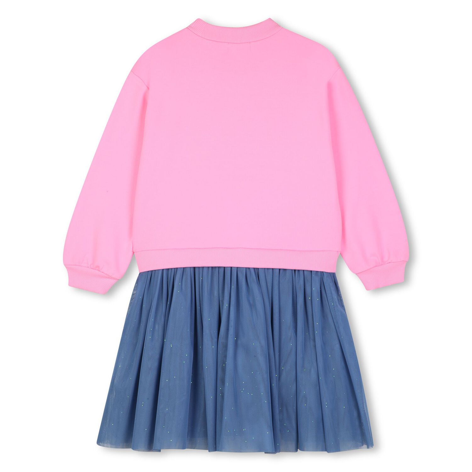 Girls Pink & Blue Heart Dress, 1, hi-res
