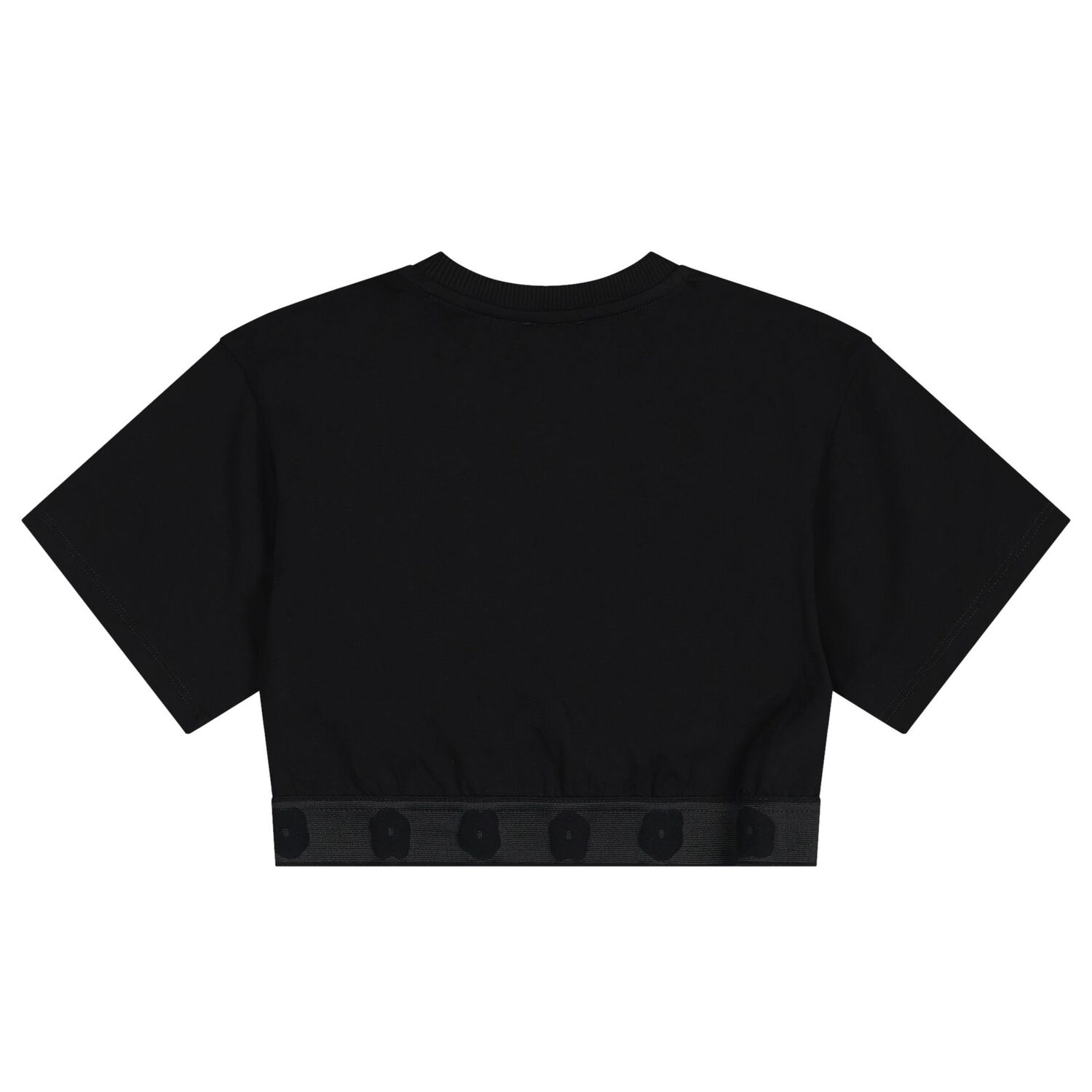 Girls Black Logo T-Shirt, 1, hi-res