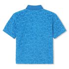Boys Blue Logo Polo Shirt, 1, hi-res