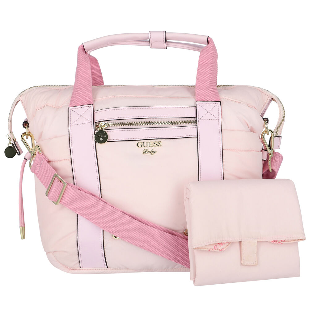 Guess diaper bag pink clearance
