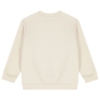 Boys Beige Robot Sweatshirt