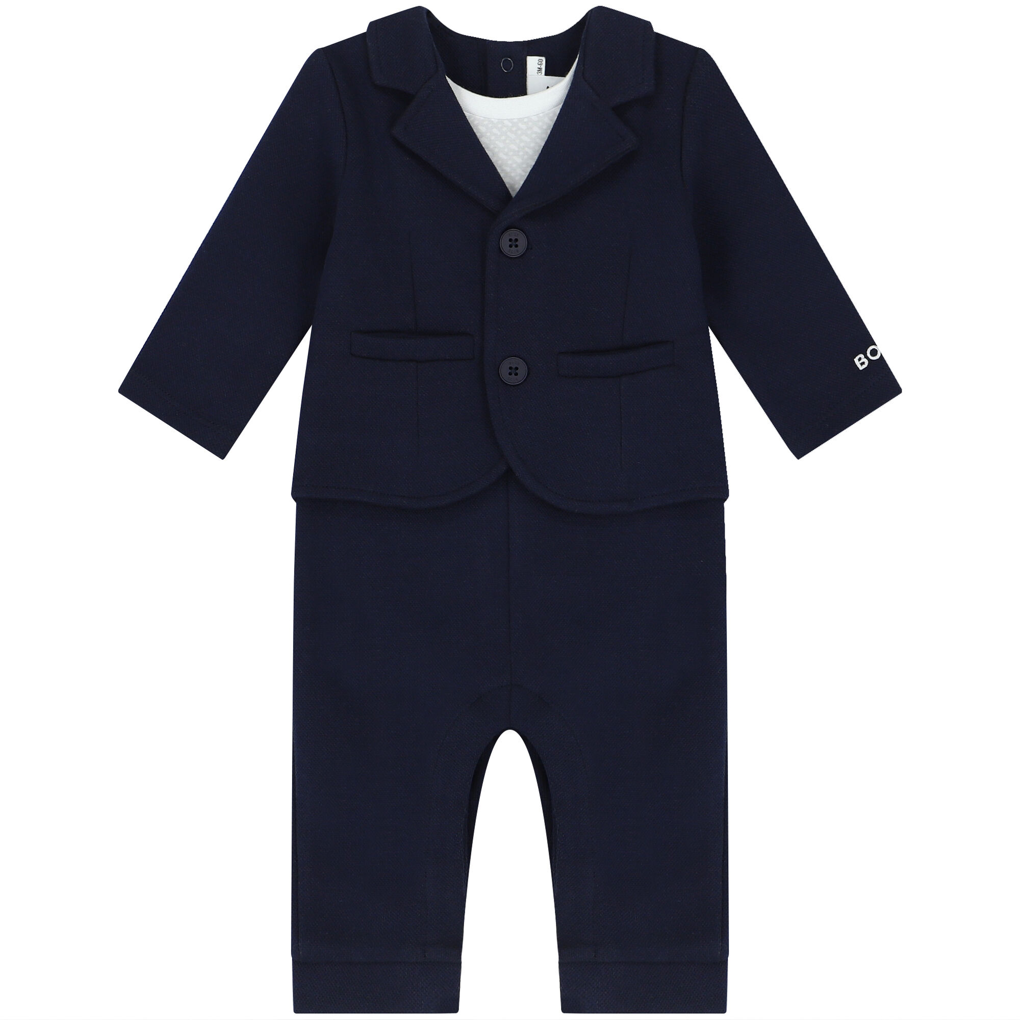 Navy romper sale baby boy