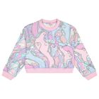 Girls Pink & Blue Orchidee Sweatshirt, 1, hi-res