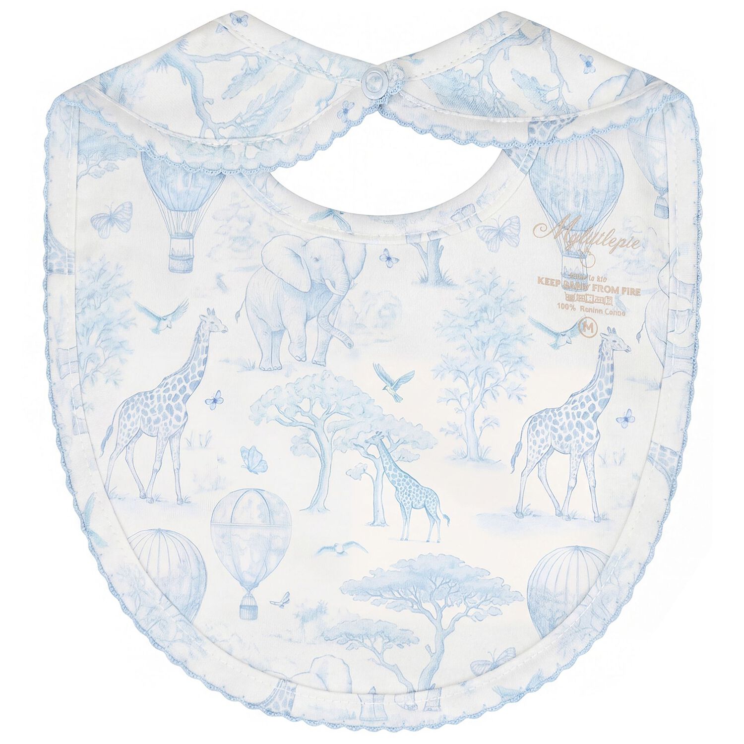 Baby Boys White & Blue Africa Babygrow Gift Set, 1, hi-res