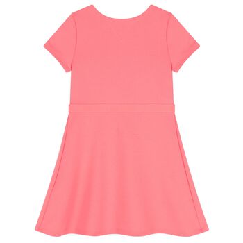 Girls Pink Logo Dress
