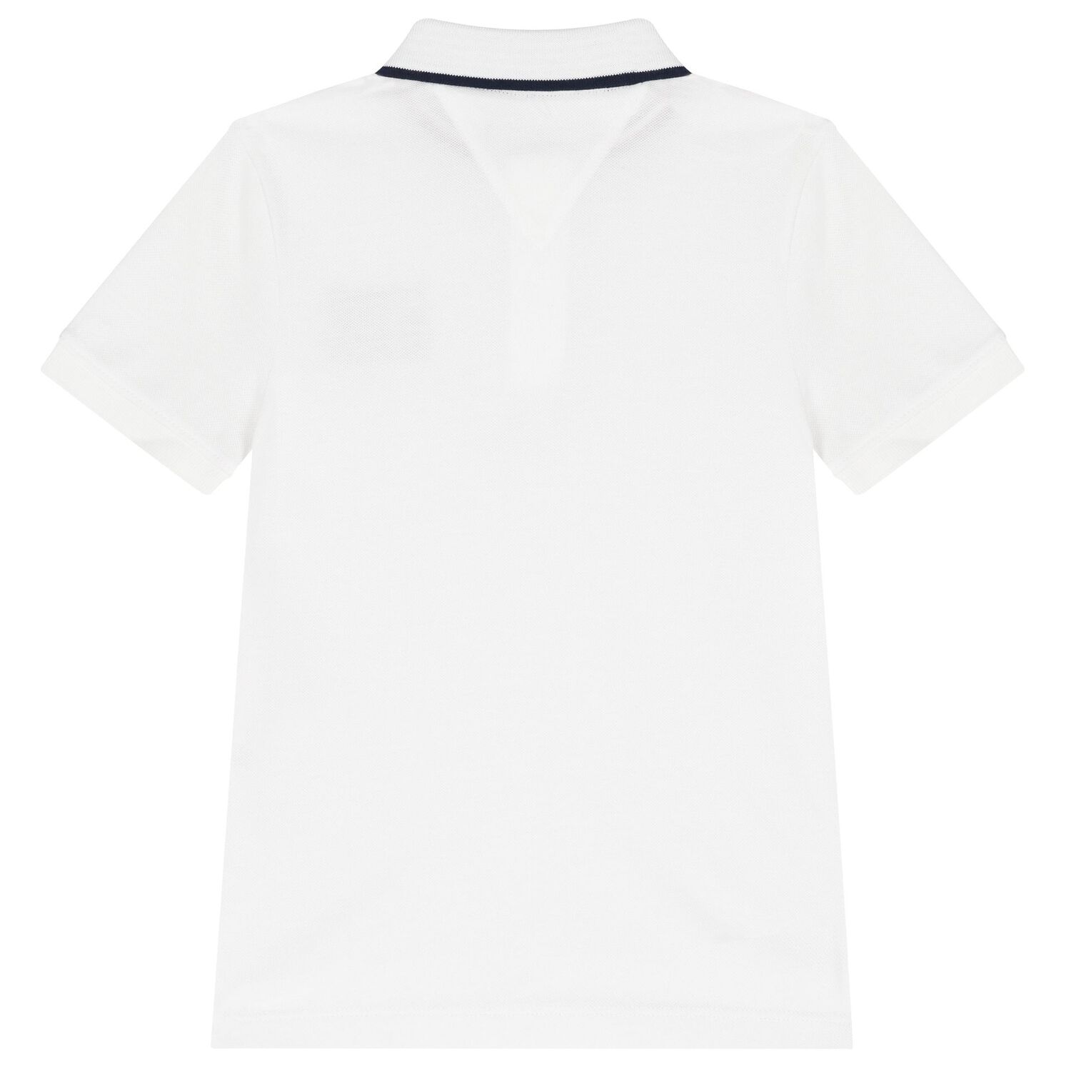 Boys White Logo Embroidery Polo Shirt, 2, hi-res image number null