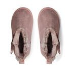 Girls Metallic Pink Faux Leather Bow Boots, 2, hi-res