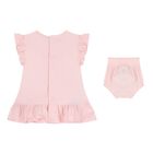 Baby Girls Pink Floral Shorts Set, 1, hi-res