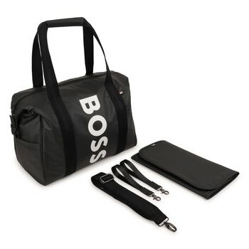 Black Logo Baby Changing Bag