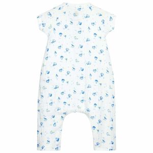 Baby Boys White & Blue Sail Boats Shortie