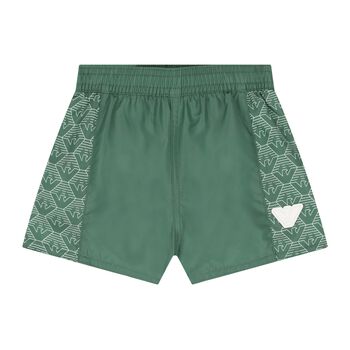 Emporio Armani Baby Boys Green Logo Swim Shorts, 1 Baby Boys Green Logo Swim Shorts