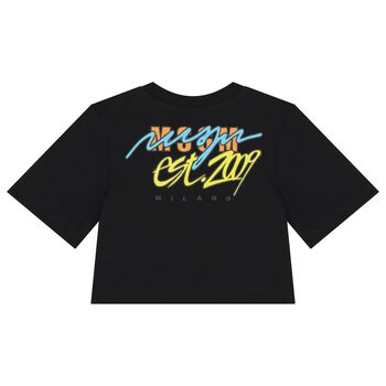 Girls Black Logo T-Shirt