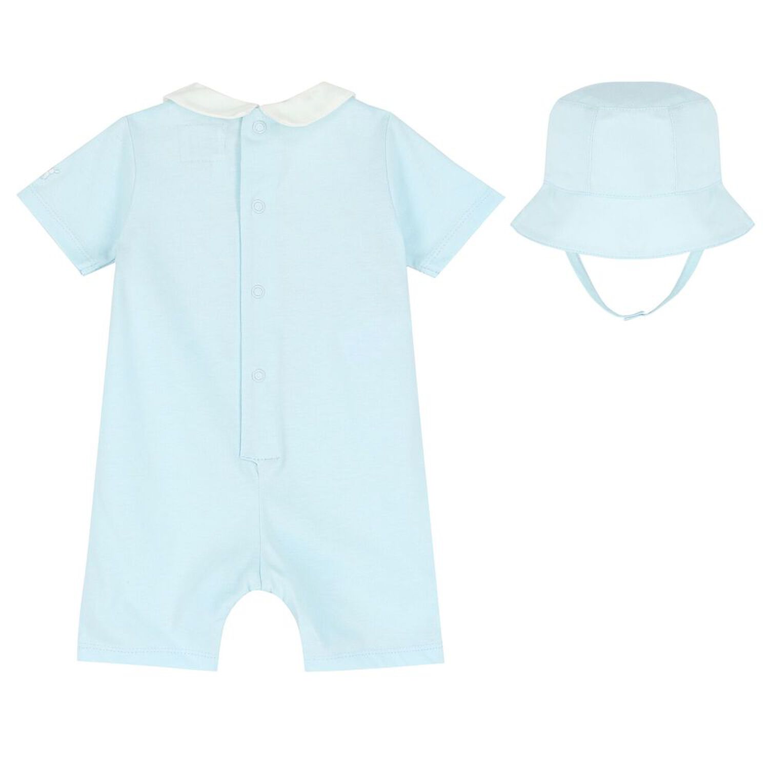 Baby Boys Blue Romper Set, 1, hi-res image number null