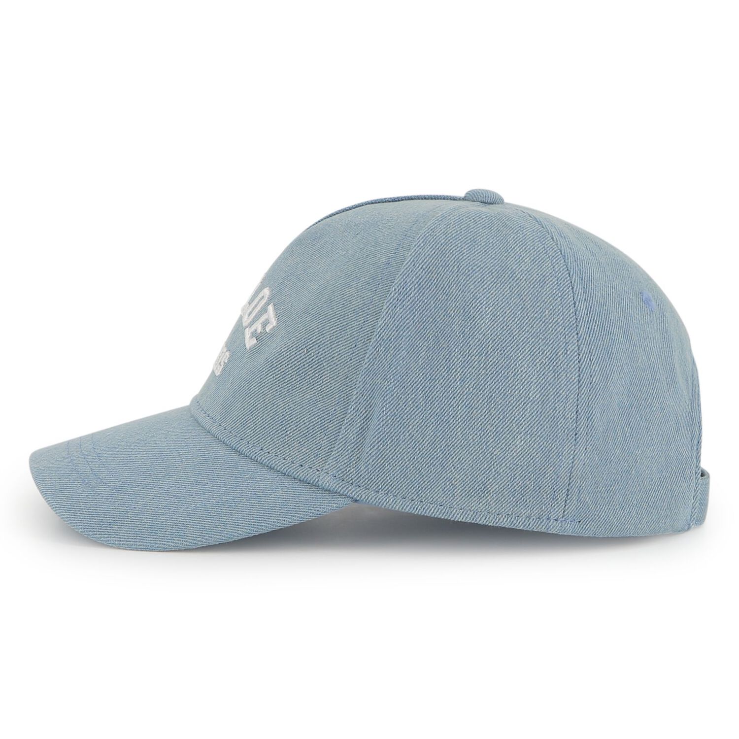Girls Blue Logo Denim Cap, 1, hi-res