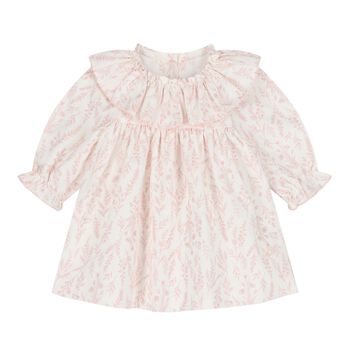 Baby Girls Ivory & Pink Wildflower Dress