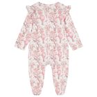 Baby Girls White & Pink Africa Babygrow, 1, hi-res