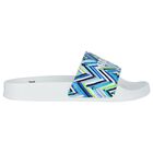 Blue & White Zigzag Striped Sliders, 1, hi-res