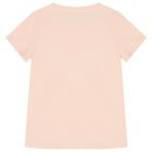 Girls Pink Embellished Logo T-Shirt, 2, hi-res