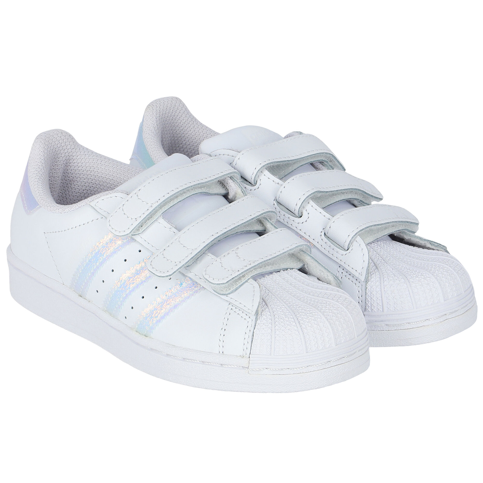 Adidas Kids Girls White Superstar Trainers Junior Couture USA
