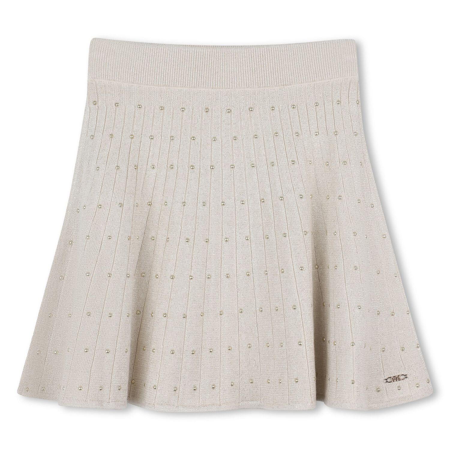Girls Beige Knitted Skirt, 1, hi-res image number null