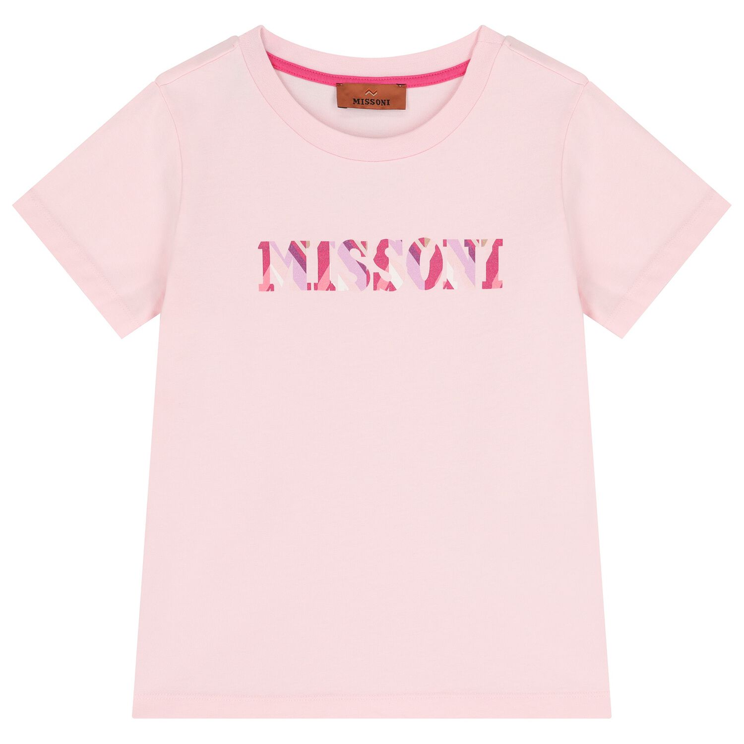 Girls Pink Logo T-Shirt , 3, hi-res
