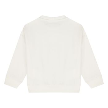 Younger Ivory Teddy Bear Logo Sweatshirt