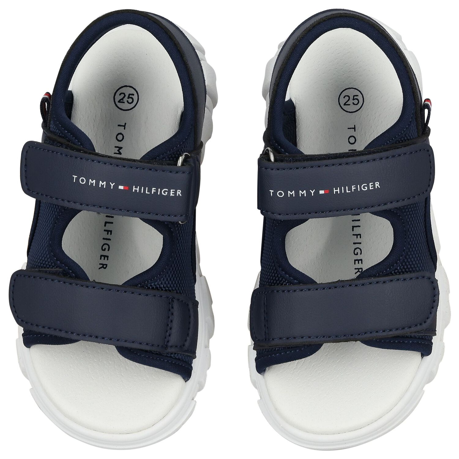 Boys Blue & White Logo Sandals, 1, hi-res image number null