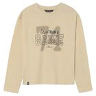 Boys Beige Long Sleeve Top, 1, hi-res
