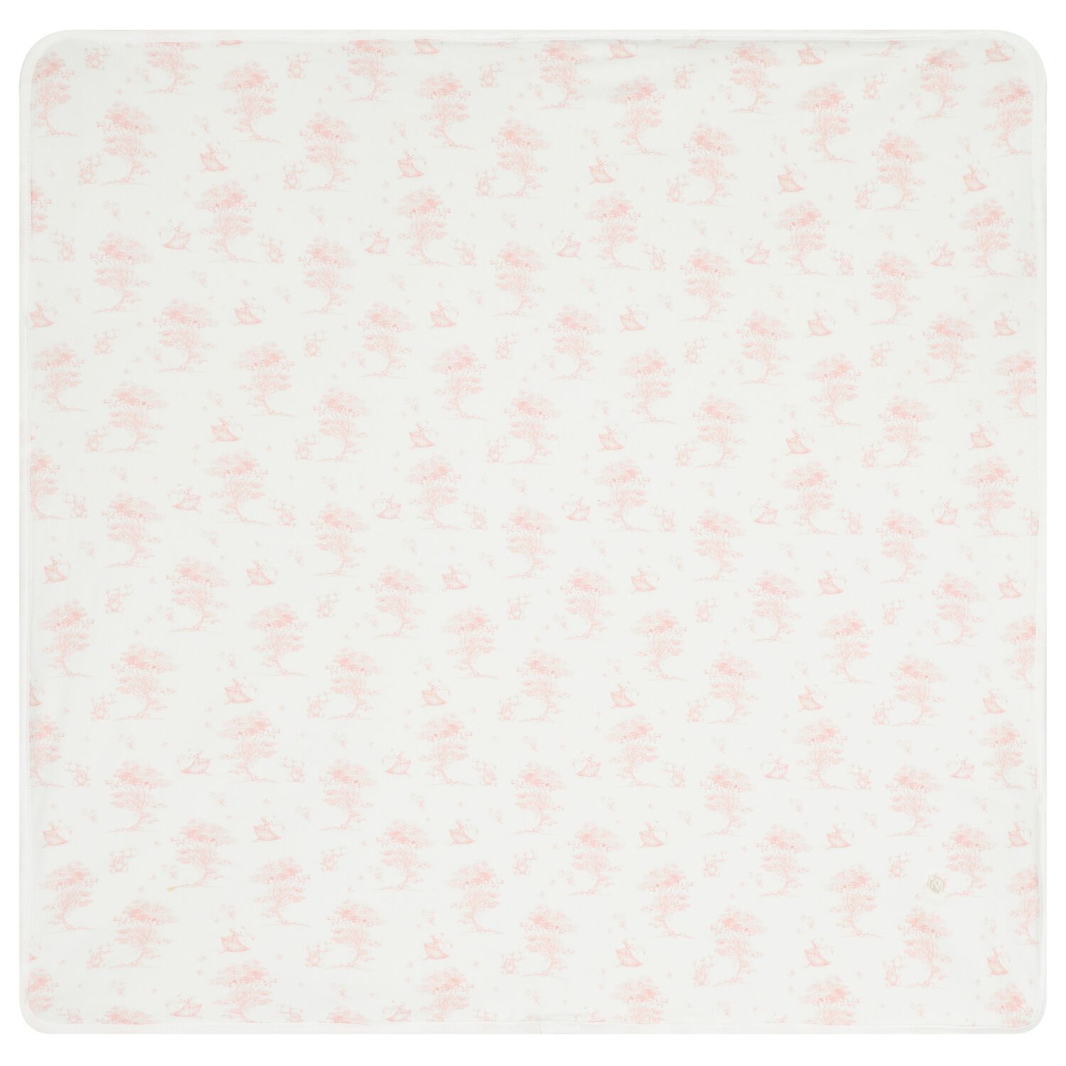 Baby Girls White & Pink BLanket, 1, hi-res