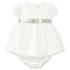 Baby Girls Ivory Tulle Dress Set, 1, hi-res