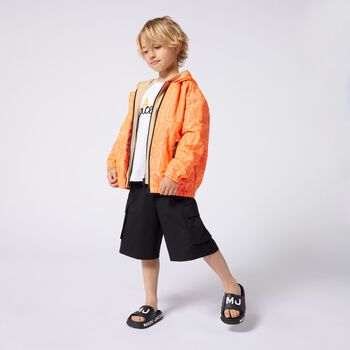 Boys Black Logo Shorts