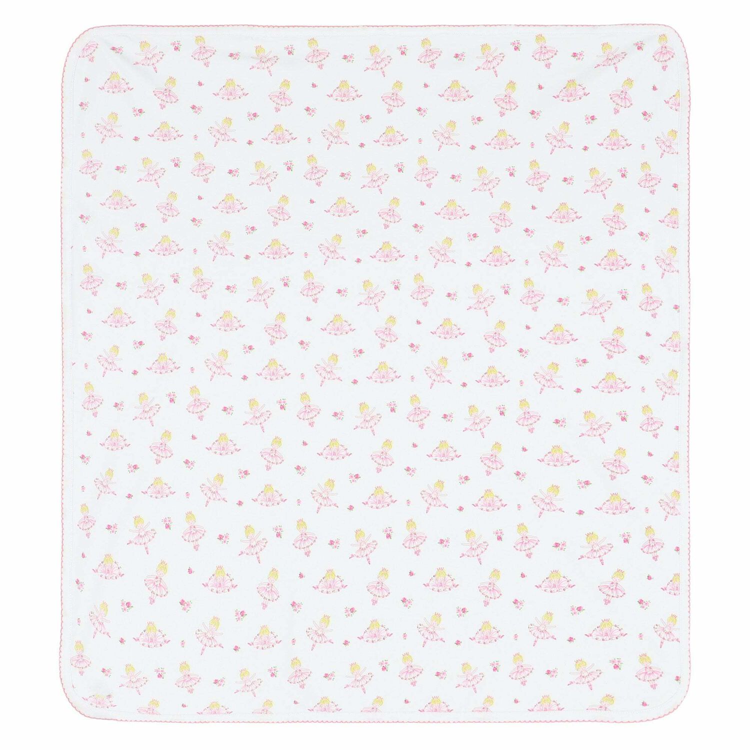 Baby Girls White & Pink Ballerina Blanket, 1, hi-res