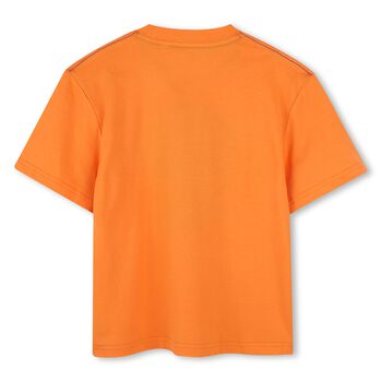 Boys Orange Logo T-Shirt