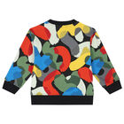 Boys Black Logo Sweatshirt, 1, hi-res
