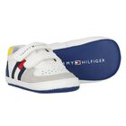 Baby Boys White Leather Pre Walker Shoes, 1, hi-res