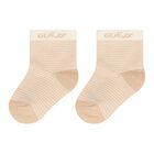 Beige & Ivory Logo Socks ( 3-Pack ), 1, hi-res