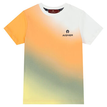 Boys Multi-Colored Logo T-Shirt