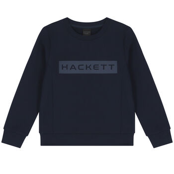 Boys Navy Blue Logo Sweatshirt