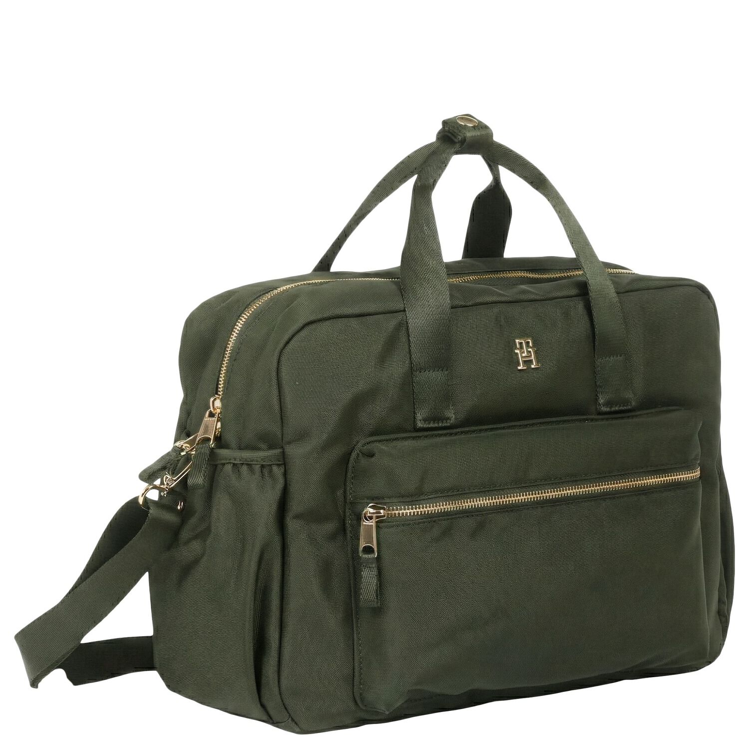 Olive Green Logo Baby Changing Bag, 4, hi-res