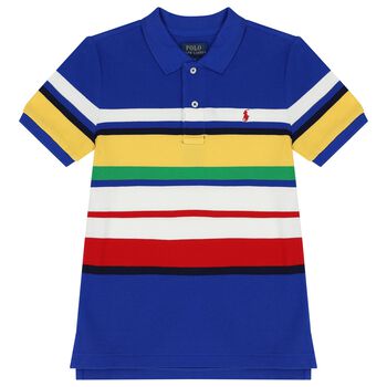 Ralph Lauren Boys Multi-Coloured Logo Polo Shirt, 1 Boys Multi-Coloured Logo Polo Shirt