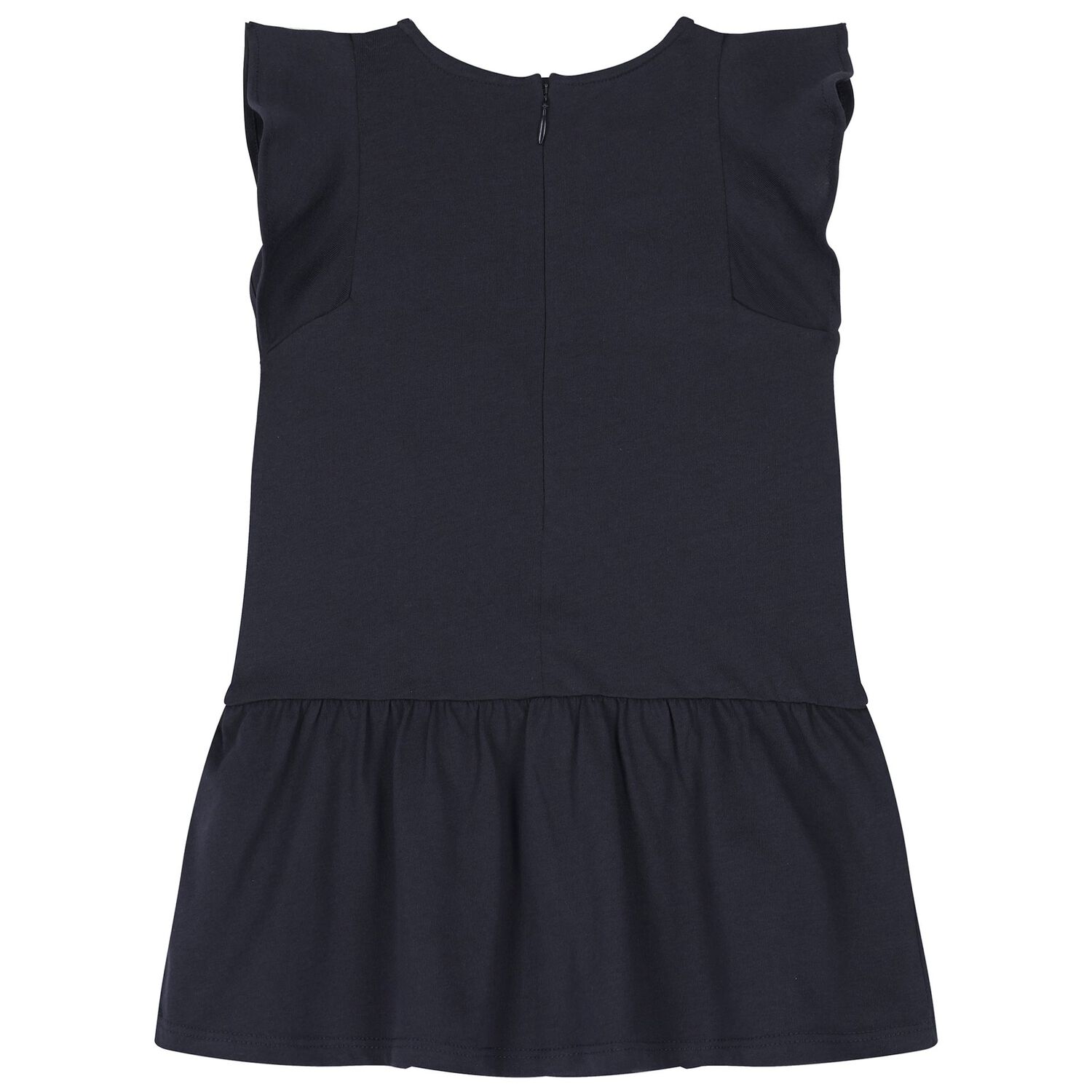 Younger Girls Navy Blue Logo Dress, 1, hi-res image number null