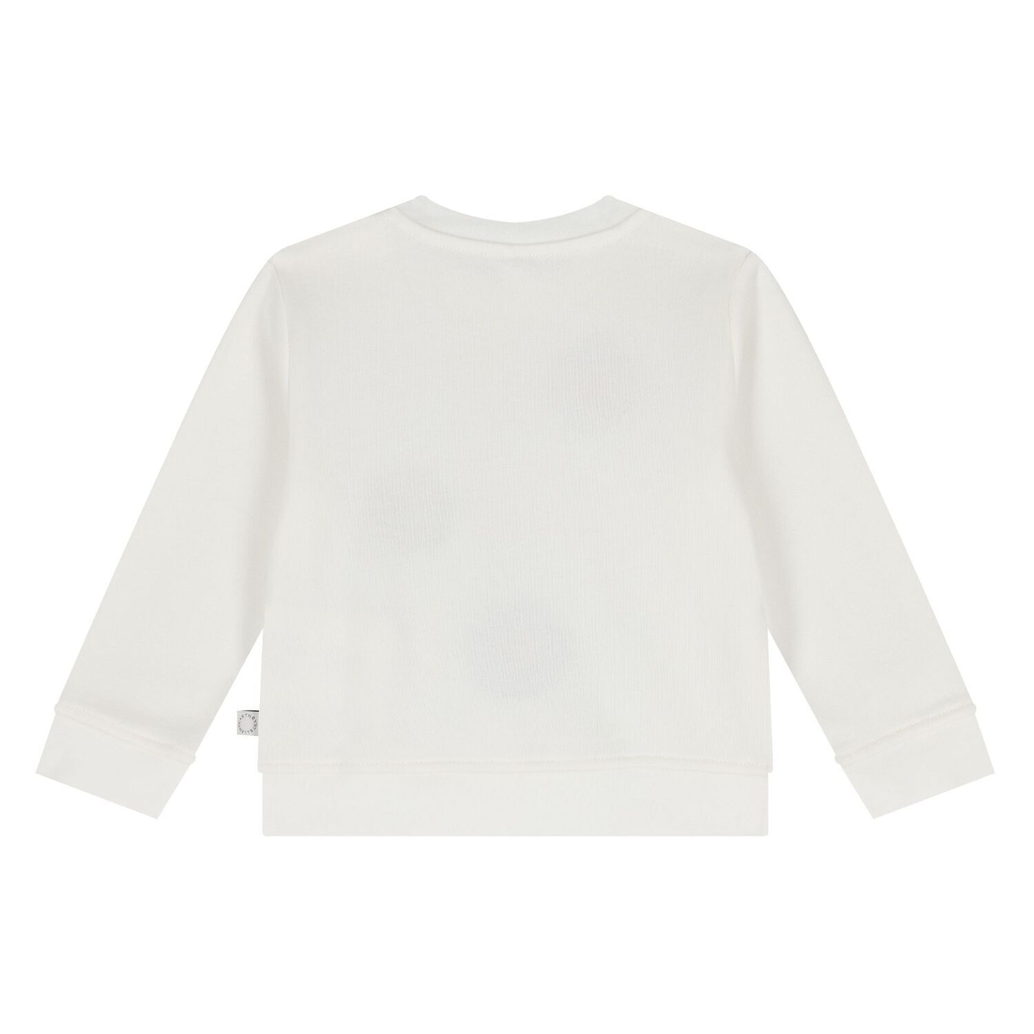 Younger Girls Ivory Flower Sweatshirt, 1, hi-res