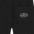 Younger Boys Black Logo Shorts, 1, hi-res