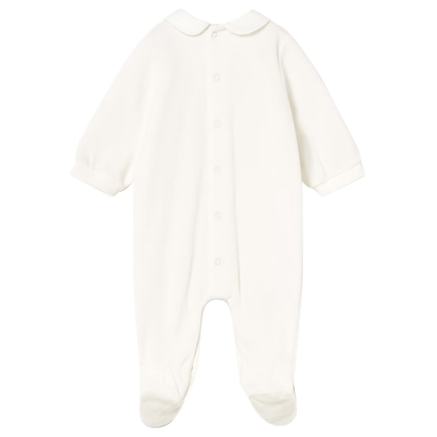 Baby Girls White Flower Babygrow, 2, hi-res image number null