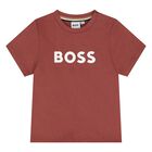 Younger Boys Mini Me Red Logo T-Shirt, 12, hi-res