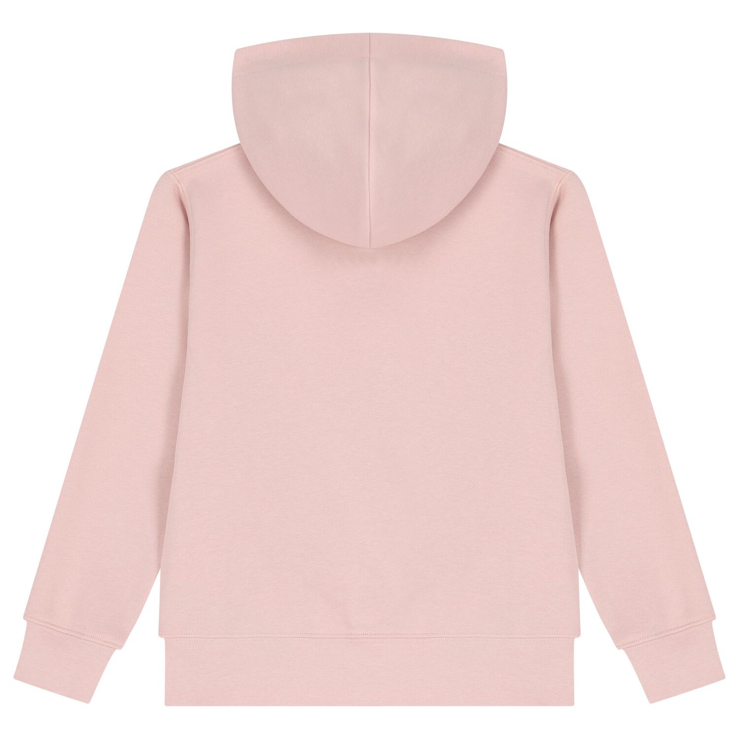 Girls Pink Logo Hooded Zip Up Top, 1, hi-res