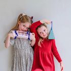 Girls Pink Scrunchie Christmas Cracker, 1, hi-res